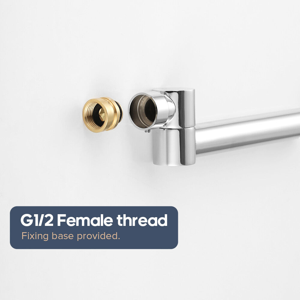 Decaura Bath Spout Wall Water Spout Basin Shower Mixer Taps Tapware Set Bathroom