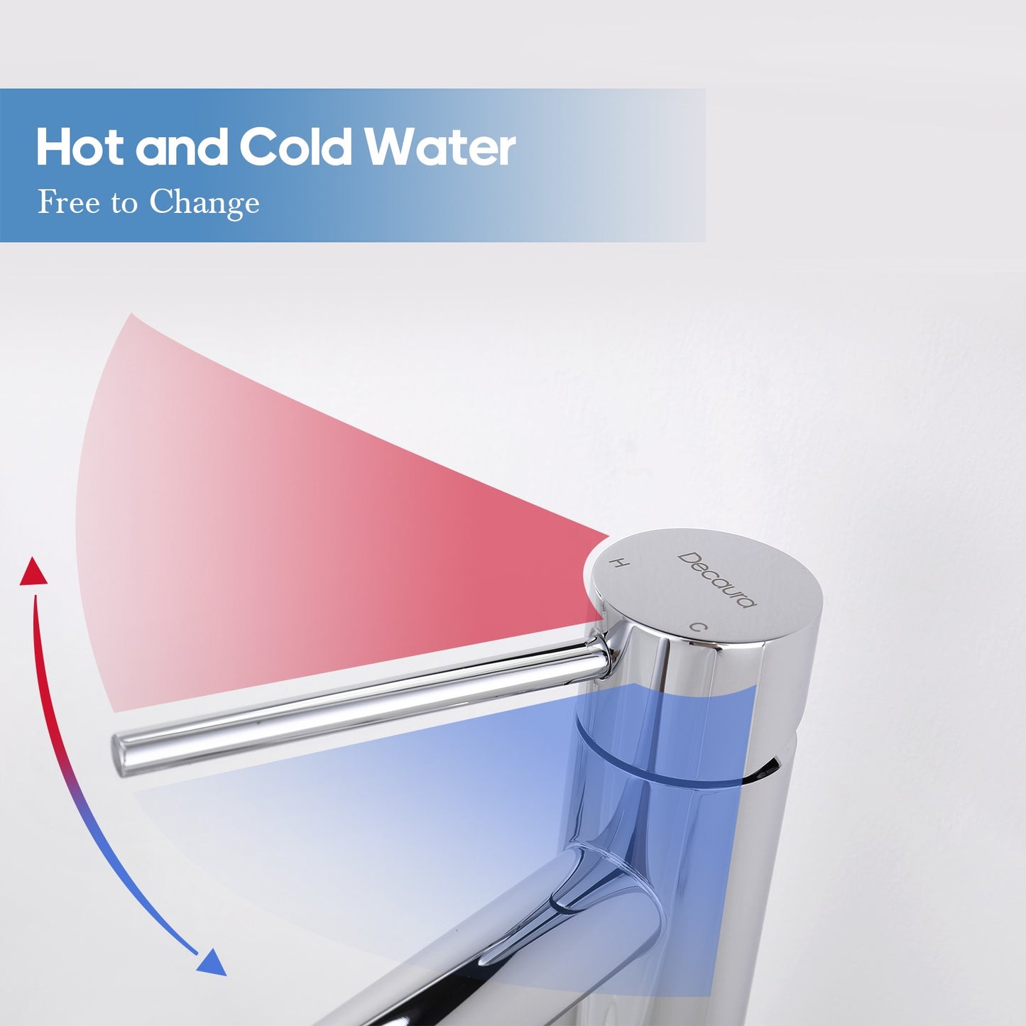 Decaura Bathroom Basin Mixer Tap Stainless Steel Round Chrome/Brushed/Black/Gold