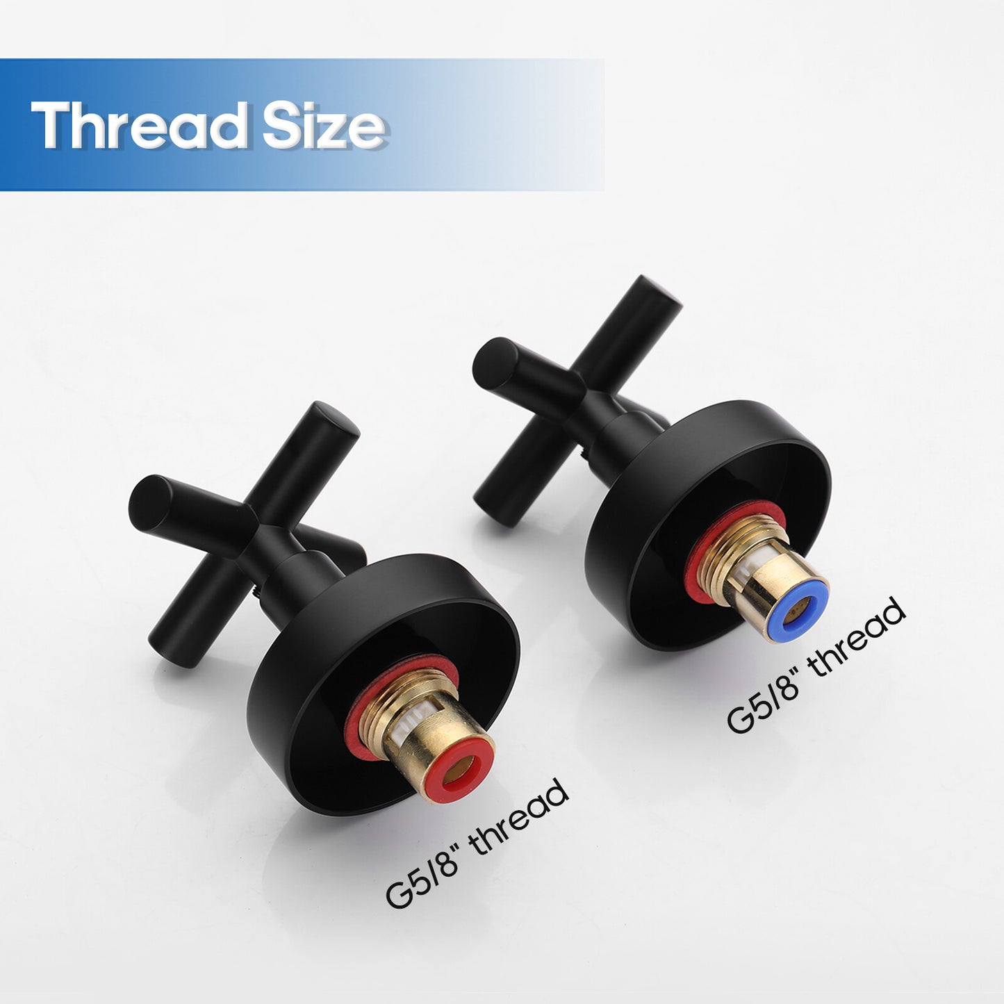 WELS 10 Inch Rain Shower Head Set Gooseneck Round Shower Mixer Tap Cross Handle