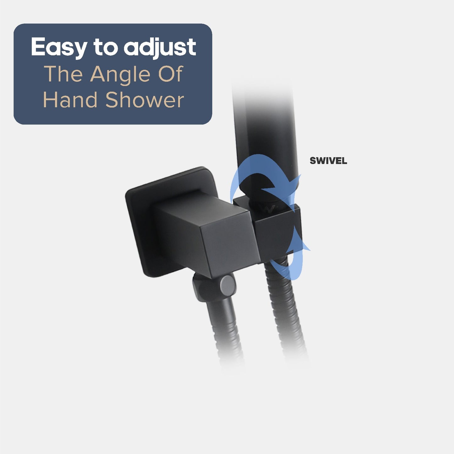 Decaura Hand Held Shower Head with Hose and Holder Set Handset Shower Mixer Tap