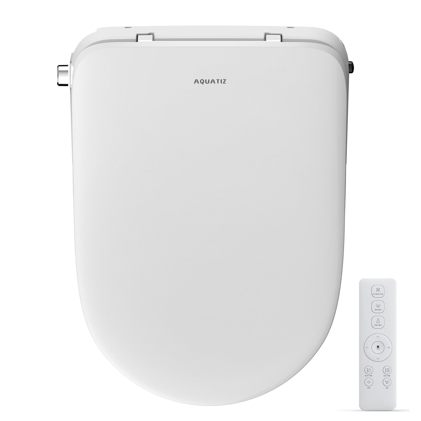AQUATIZ D-Shape Smart Heated Bidet Toilet Seat AQ1101