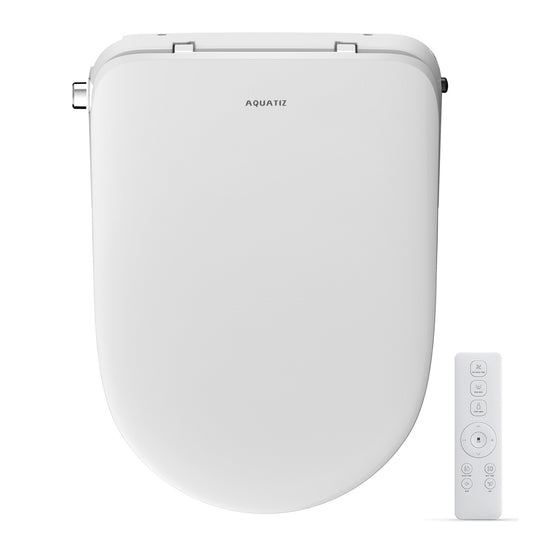 AQUATIZ D-Shape Smart Heated Bidet Toilet Seat AQ1101