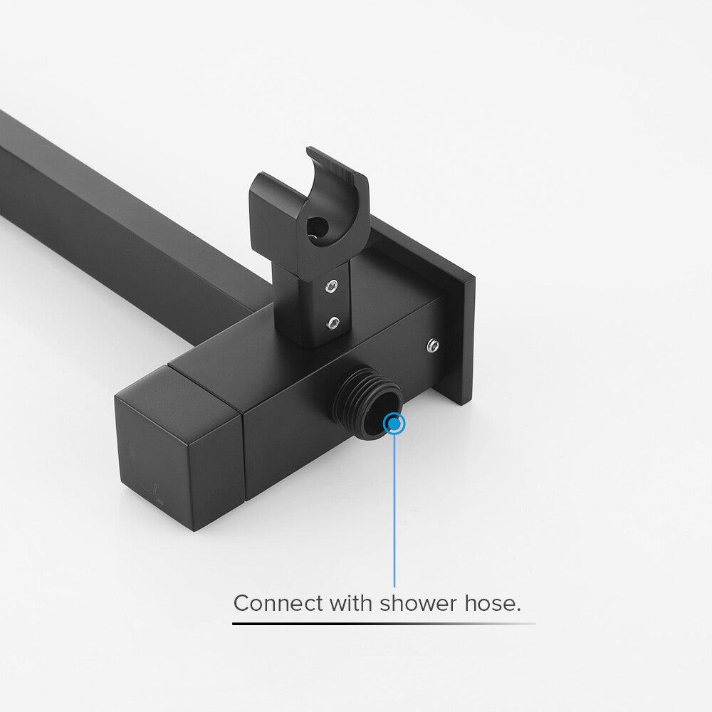 Decaura 8" Rain Shower Head Set 2 in 1 System Wall Tapware Shower Taps Square