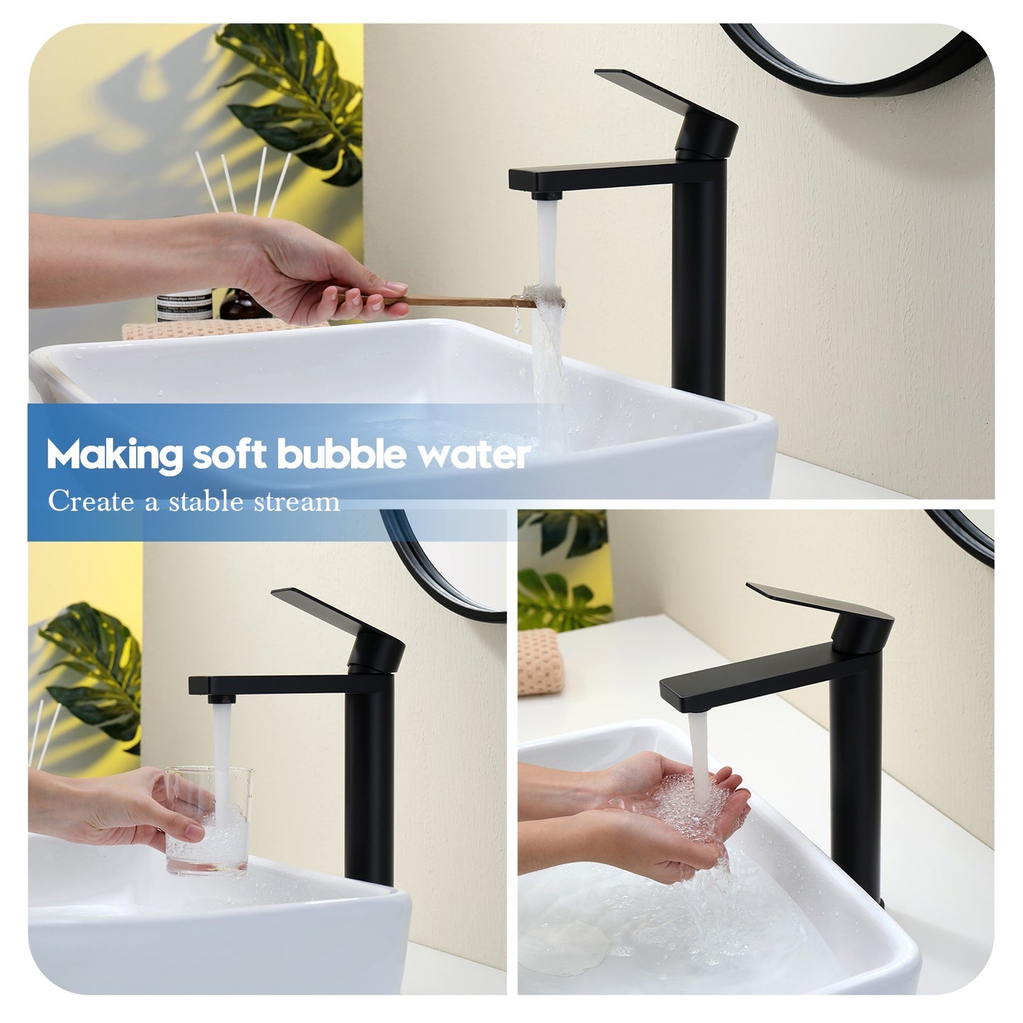 Decaura Bathroom Basin Mixer Tap Vanity Faucet Single Handle Tapware Tall/Small