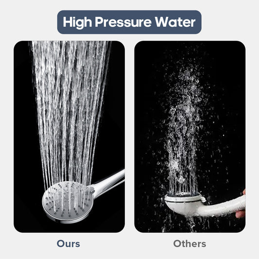 Decaura 5-Mode Hand Held Shower Head with 1.5m Shower Hose Chrome High Pressure