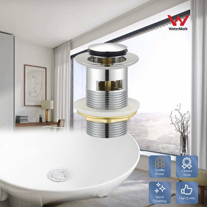 Decaura Pop Up Waste with/without Overflow P-Trap Bottle Trap for Basin Vanity