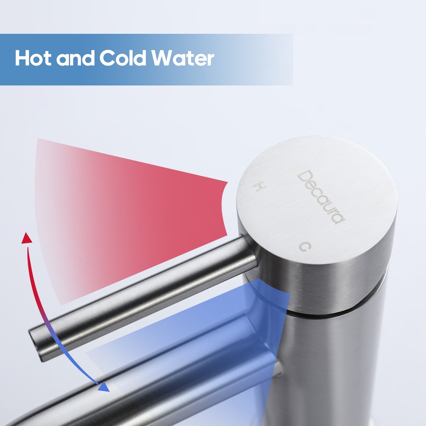 Decaura Bathroom Basin Mixer Tap Vanity Faucet Single Handle Tapware Tall/Small