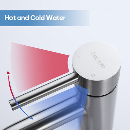 Decaura Bathroom Basin Mixer Tap Vanity Faucet Single Handle Tapware Tall/Small