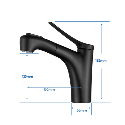 Decaura Bathroom Basin Mixer Tap Vanity Faucet Single Handle Tapware Tall/Small