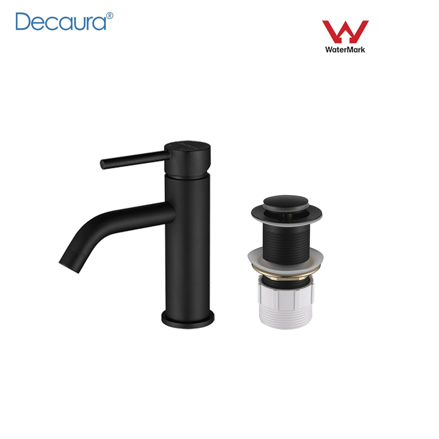 Decaura Basin Mixer Tap Bathroom Vanity Taps Pop Up Waste with/without Overflow