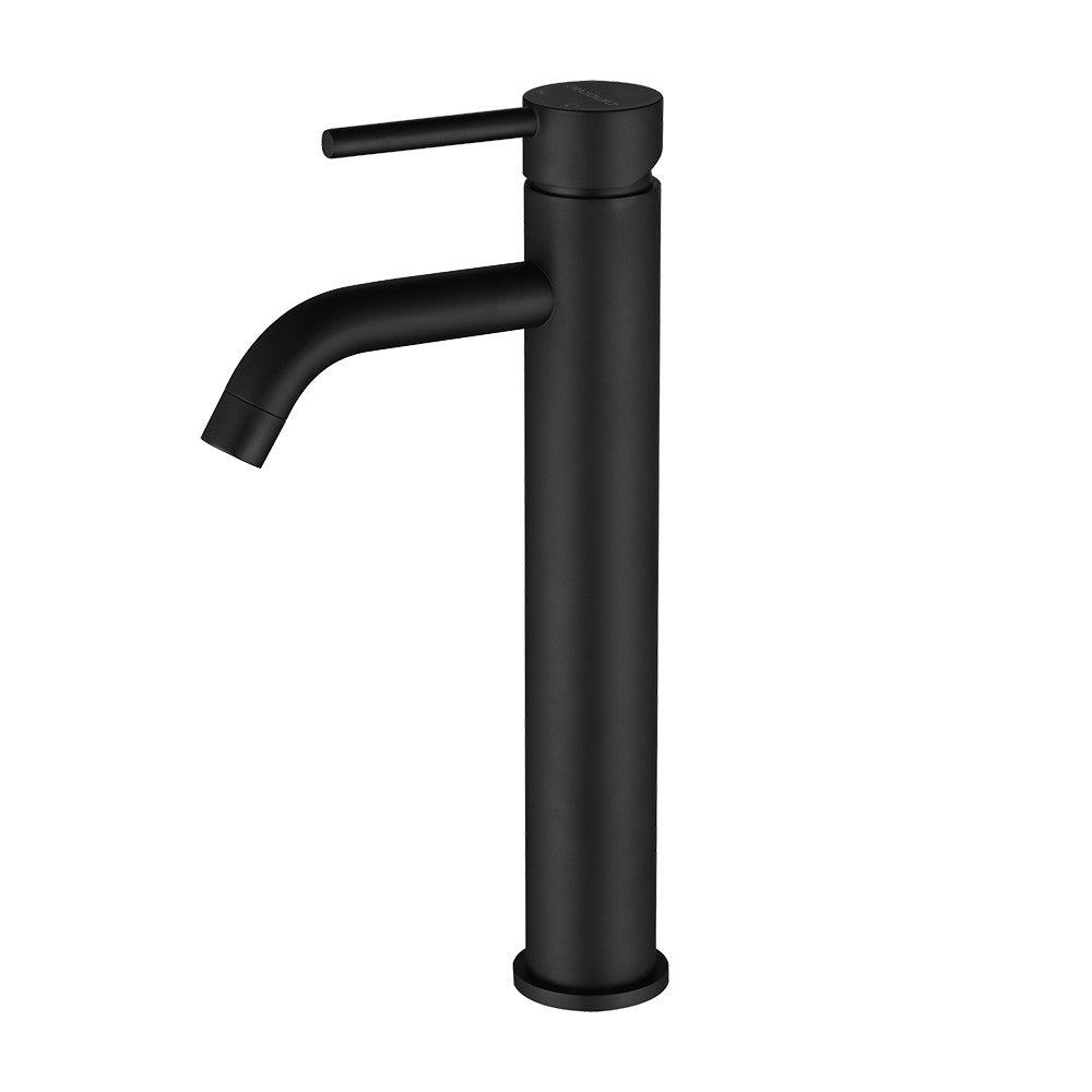 Decaura Tall Bathroom Basin Mixer Tap Black Sink Taps Brass Faucet Round Vanity