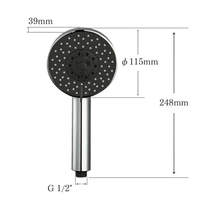 WELS Hand Held Shower Head 4-Mode Spray with Stop Function Bathroom Bath