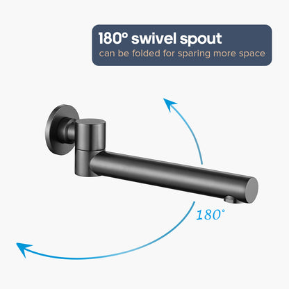 Decaura 180° swivel bath spout water spouts wall tapware mixer taps bathroom