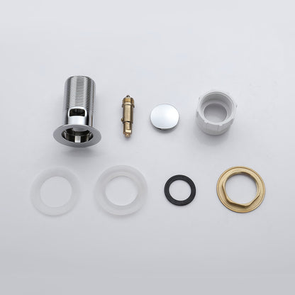 Decaura Pop Up Waste with Overflow Vanity Basin Push Plug Drain 32mm Chrome