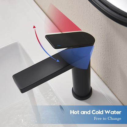 Decaura Bathroom Basin Sink Vanity Mixer Tap Black Chrome Brushed Gold