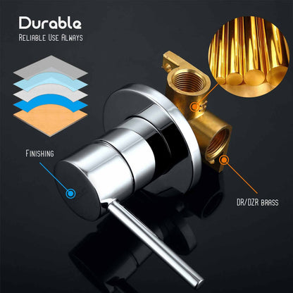 Decaura Bath Spout Wall Water Spout Basin Shower Mixer Taps Tapware Set Bathroom