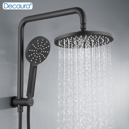 Decaura Shower Head Set 2 in 1 System Gooseneck Arm Wall Tapware Mixer Taps