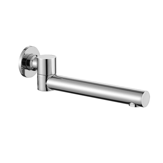 Swivel Bath Spout Water Outlet Brass Wall Mount Bathroom Bathtub Chrome