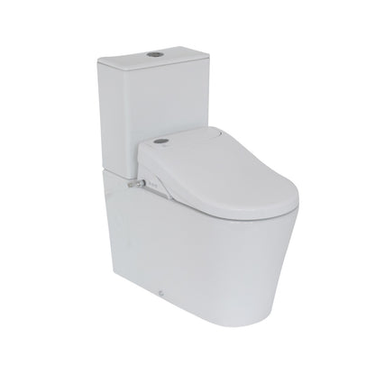 AQUATIZ D-Shaped Smart Bidet Seat, Auto Open/Close Lid, Oscillating Wash