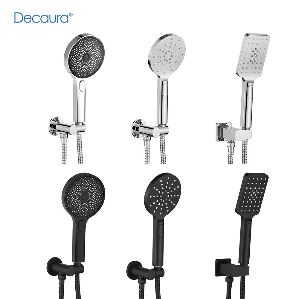 Decaura Hand Held Shower Head Set Shower Handset 3-Mode Sprayer Shower Taps