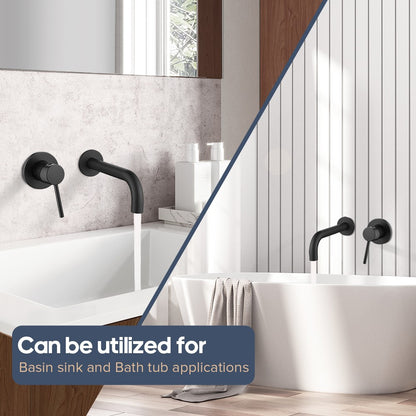 Decaura Bath Spout Wall Water Spout Basin Shower Mixer Taps Tapware Set Bathroom