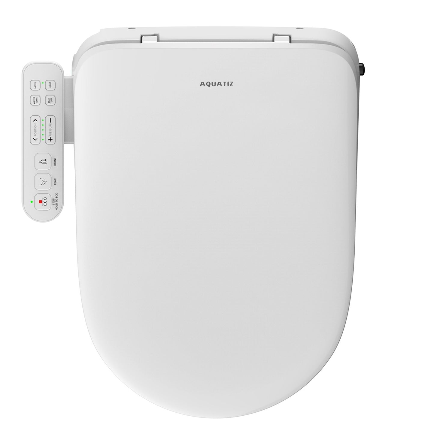 AQUATIZ D-Shape Smart Heated Bidet Toilet Seat AQ1101