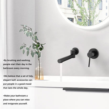 Decaura Bath Spout Wall Water Spout Basin Shower Mixer Taps Tapware Set Bathroom