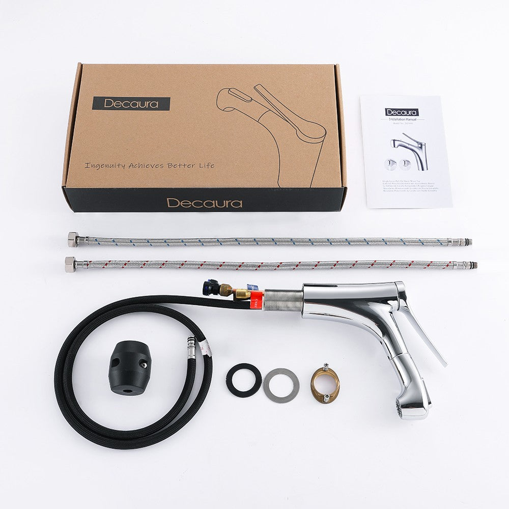 Decaura Bathroom Basin Mixer Tap Vanity Faucet Single Handle Tapware Tall/Small