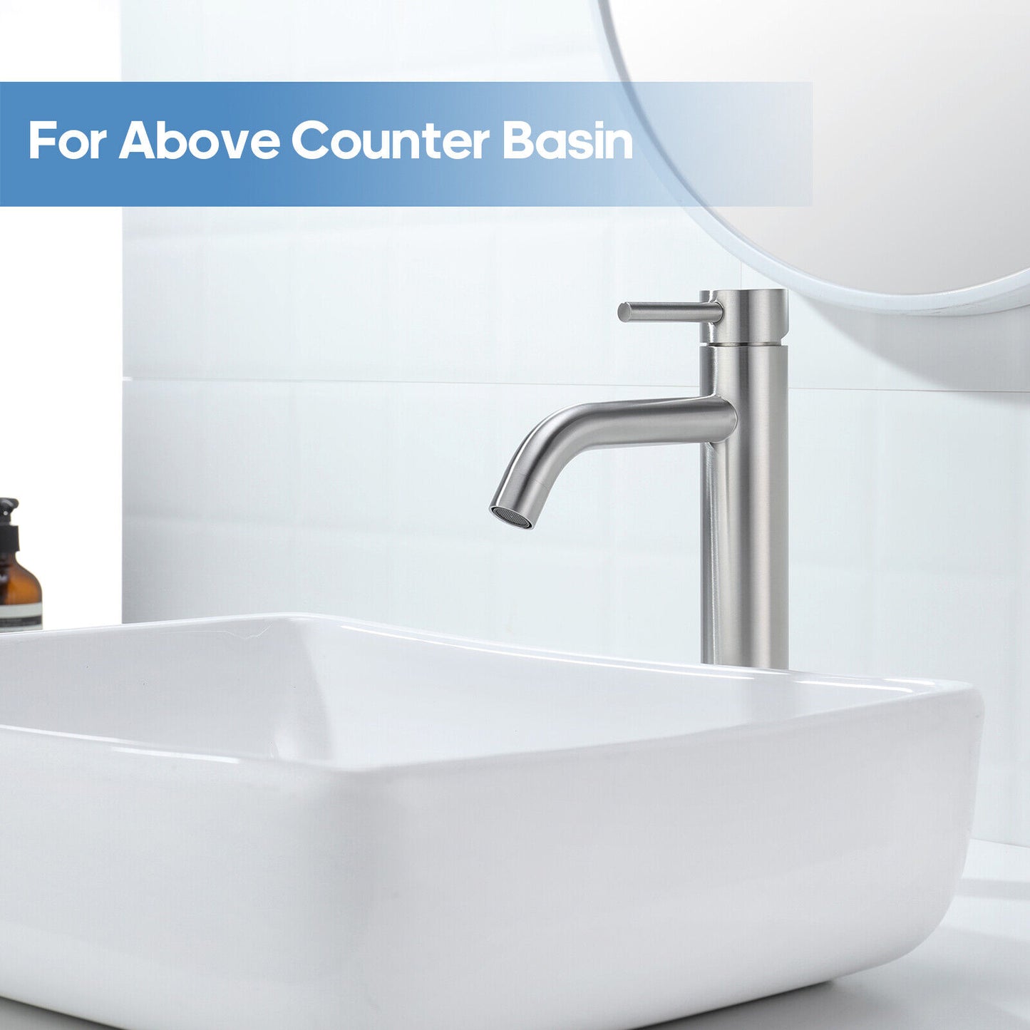 Decaura Bathroom Basin Mixer Tap Vanity Faucet Single Handle Tapware Tall/Small