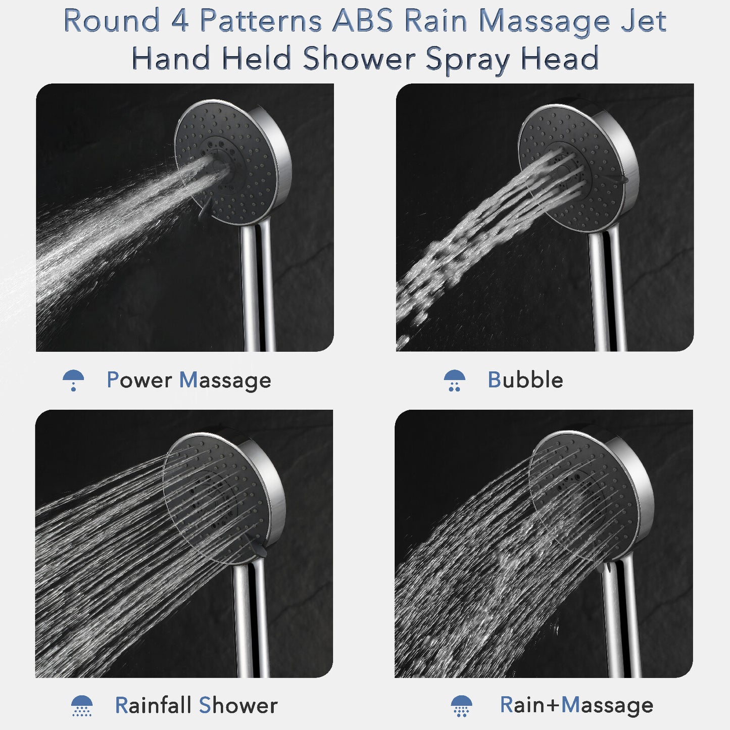 Decaura Hand Held Shower Head on Sliding Rail with Soap Holder Chrome Bathroom