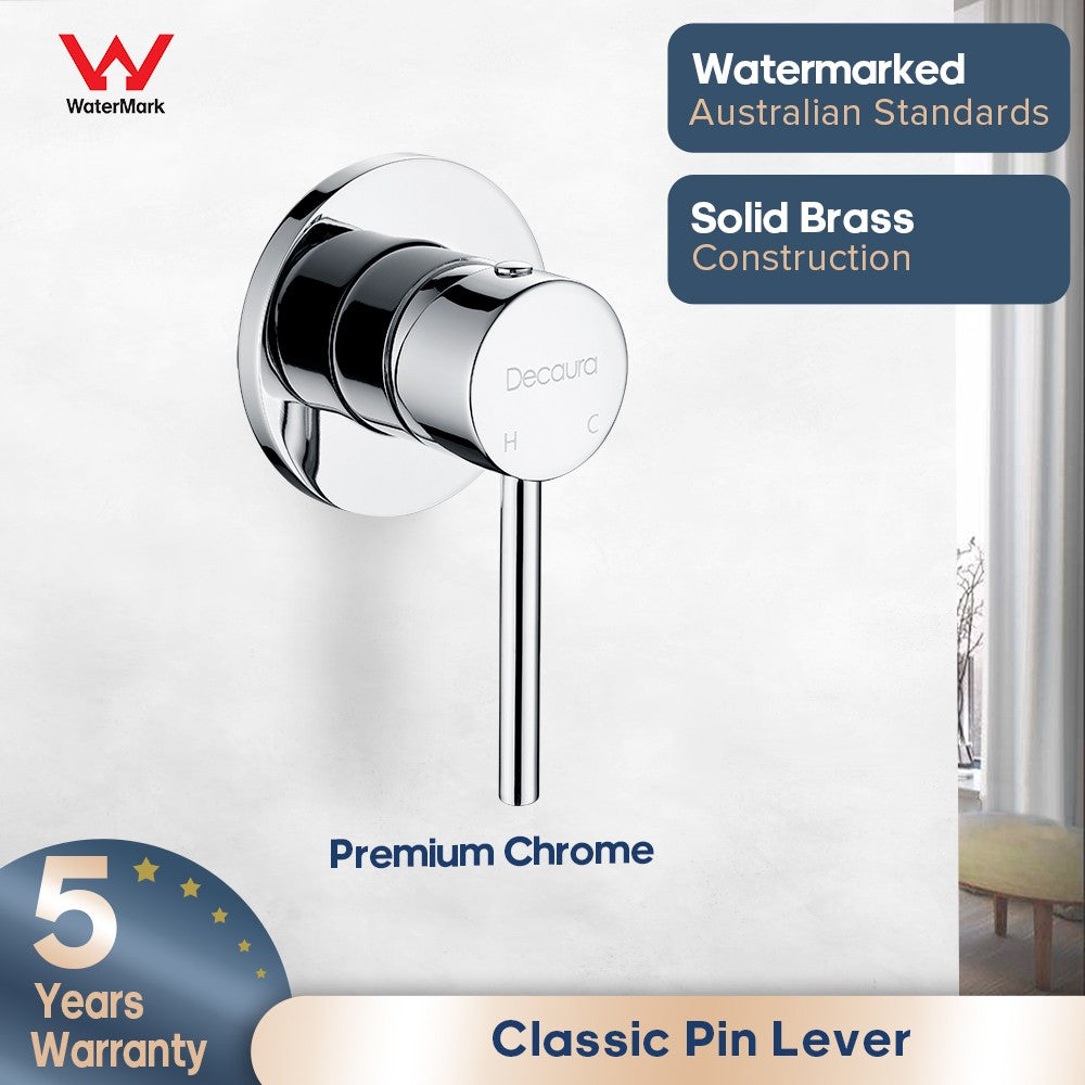 Decaura Watermark Shower Mixer Tap Valve Chrome Wall Mounted Tapware Bathroom