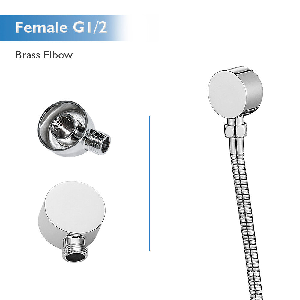 Decaura Hand Held Shower Head On Sliding Rail Set Shower Mixer Tap Wall Tapware