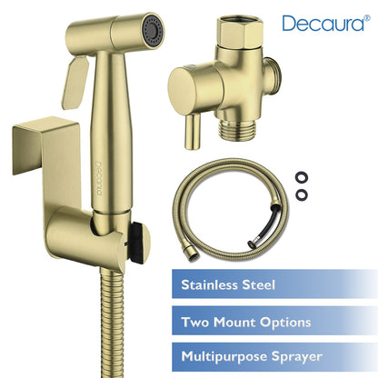 Decaura Handheld Douche Bidet Spray Kit Chrome/Brushed Gold/Brushed Nickel