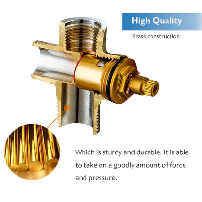 Decaura Bidet Spray Kit Handheld 2-Mode Sprayer Stainless Steel Shattaf Diverter