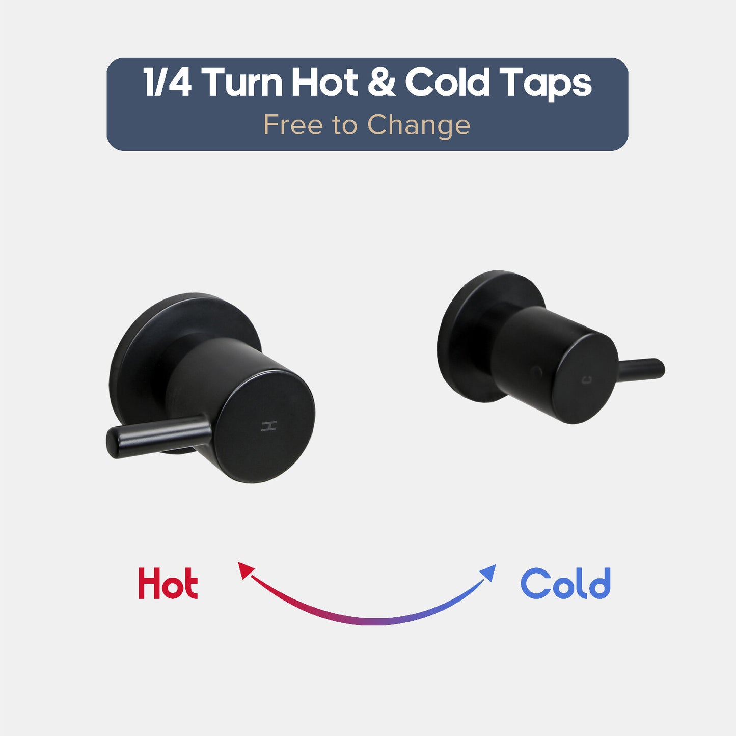 Decaura Shower Head Set 2 in 1 System Gooseneck Arm Wall Tapware Mixer Taps