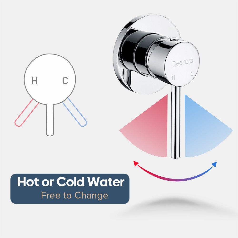 Decaura Hand Held Shower Head Set Shower Handset 3-Mode Sprayer Shower Taps