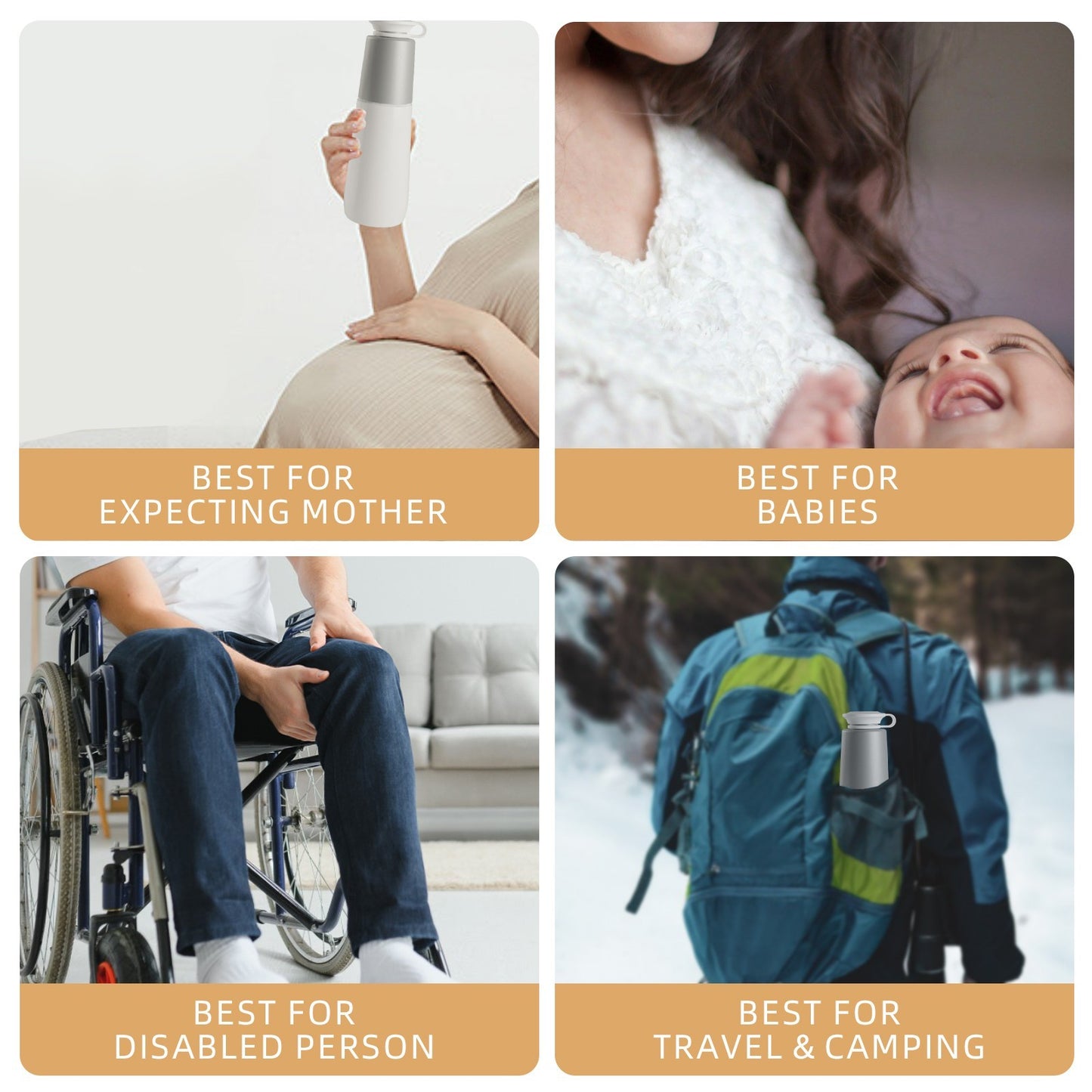 Aquatiz Portable Bidet for Travel, Electric Rechargeable Handheld Travel Bidet