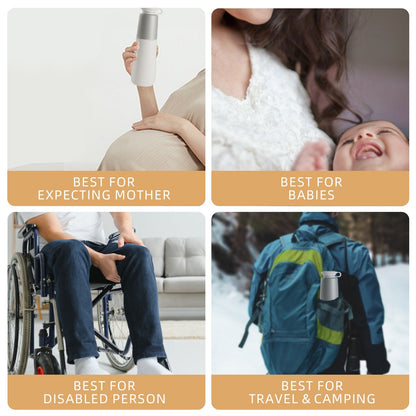 Aquatiz Portable Bidet for Travel, Electric Rechargeable Handheld Travel Bidet