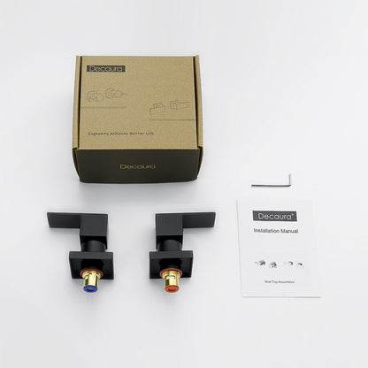 Decaura Shower Mixer Tap Square Brushed Gold/Chrome/Black Wall Mounted Tapware