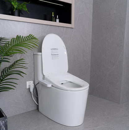 AQUATIZ D-Shape Smart Heated Bidet Toilet Seat AQ1101