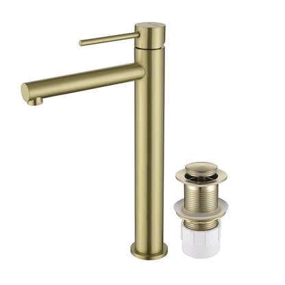 Decaura Bathroom Basin Mixer Tap with Pop Up Waste Chrome/Black/Brushed Gold