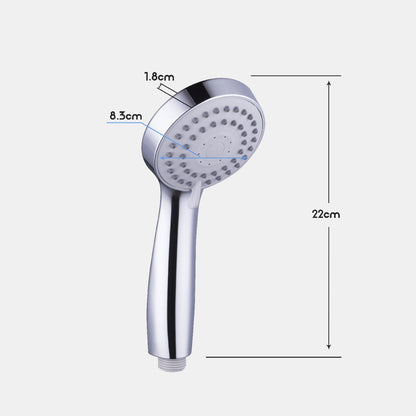 WELS Hand Held Shower Head Chrome 3-Mode Round Bathroom