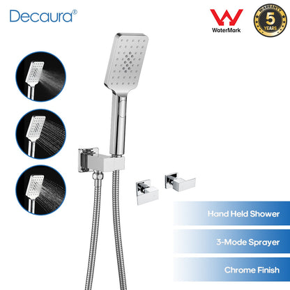 Decaura Hand Held Shower Head Set Shower Handset 3-Mode Sprayer Shower Taps