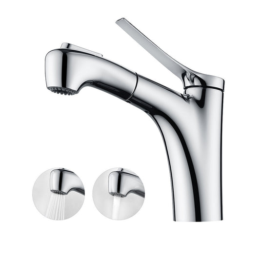 Decaura Bathroom Basin Mixer Tap Vanity Sink Taps Chrome pull out 2-Mode Sprayer