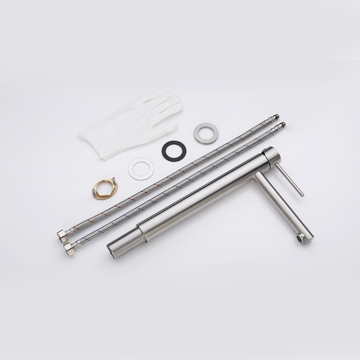 Decaura Bathroom Basin Mixer Tap Stainless Steel Round Chrome/Brushed/Black/Gold