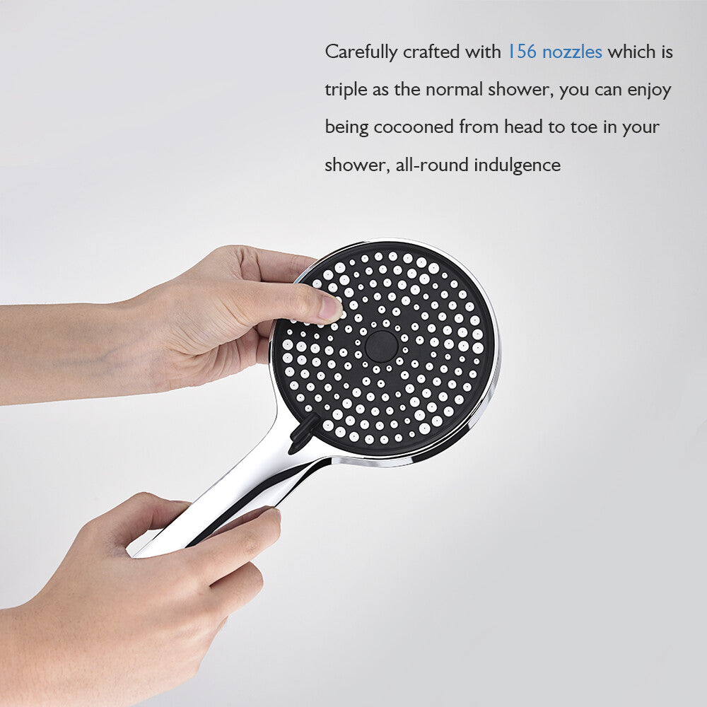 Decaura 10" Rain Shower Head Set Chrome Separate Water Inlet Elbow Wall Taps