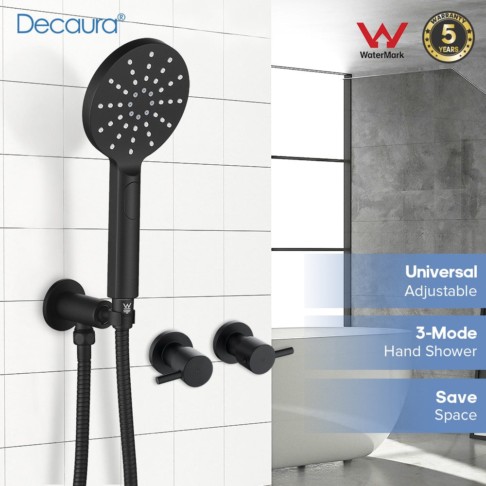 Decaura Hand Held Shower Head Set Shower Handset 3-Mode Sprayer Shower Taps