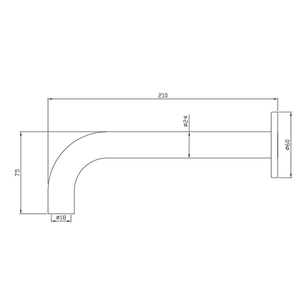 Decaura Bath Spout Wall Water Spout Basin Shower Mixer Taps Tapware Set Bathroom