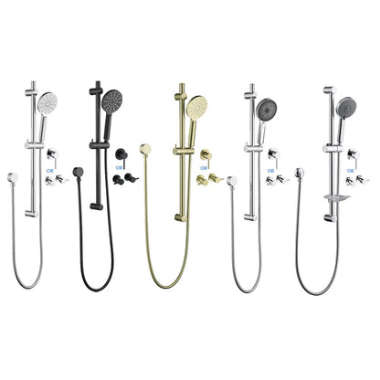 Decaura Hand Held Shower Head On Sliding Rail Set Shower Mixer Tap Wall Tapware