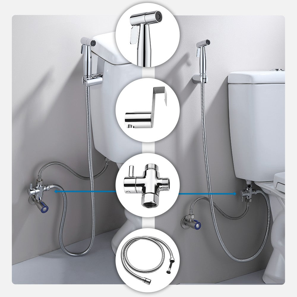 Decaura Handheld Douche Bidet Spray Kit Chrome/Brushed Gold/Brushed Nickel